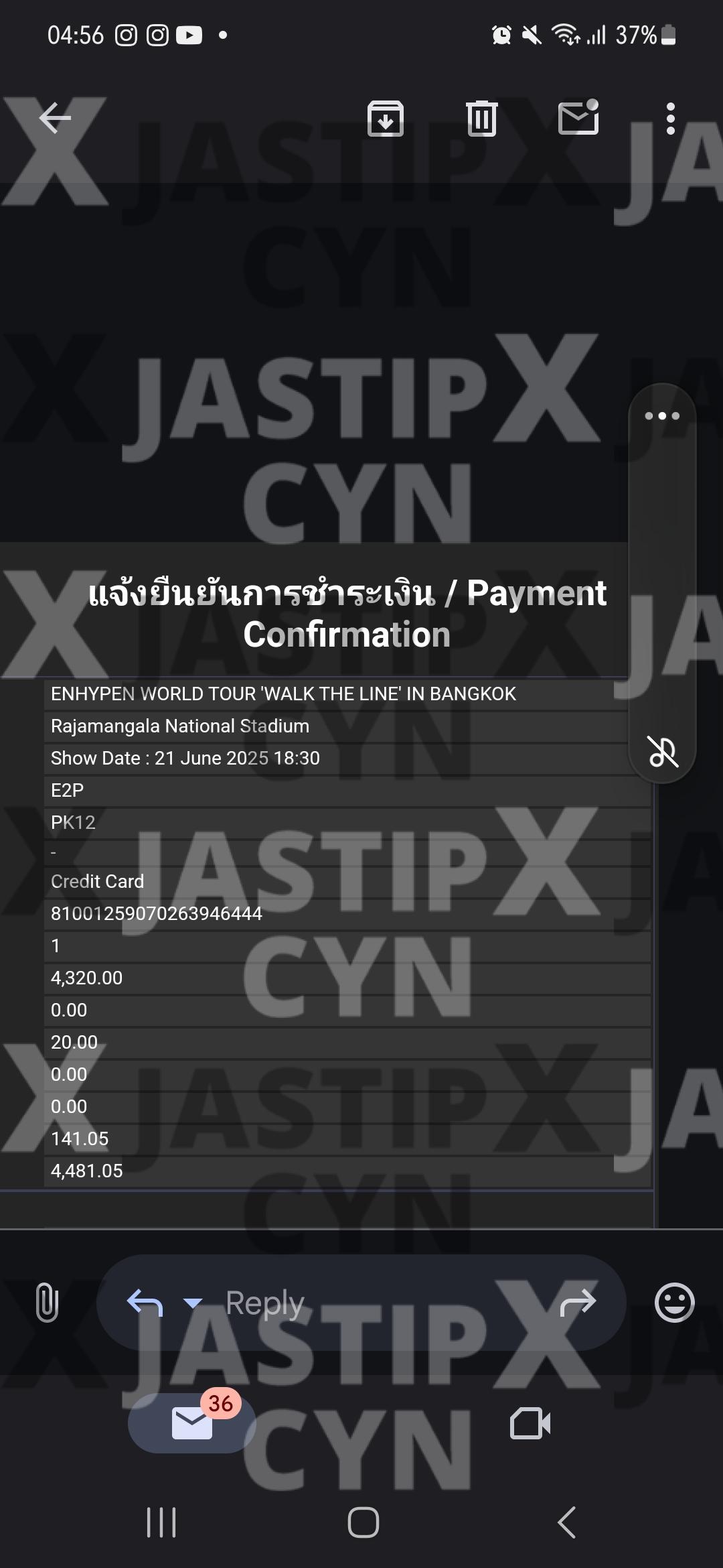 Walk the line concert Thailand