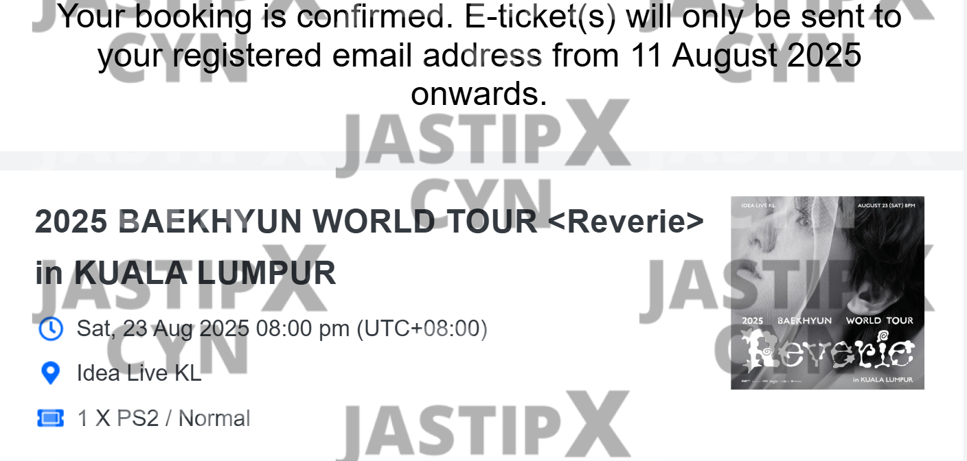 CF, Reverie, Baekhyun, KL