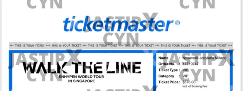 Enhypen WALK THE LINE SINGAPORE